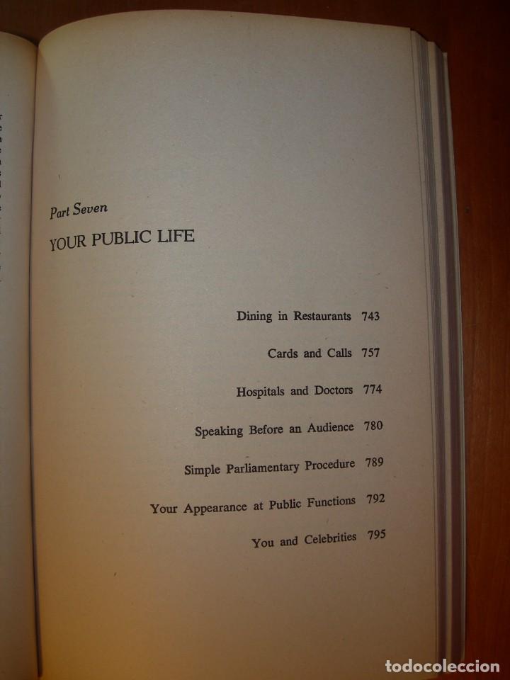 Libros: ETIQUETTE / AMY VANDERBILT&acute;S / INGL&Eacute;S - Foto 15