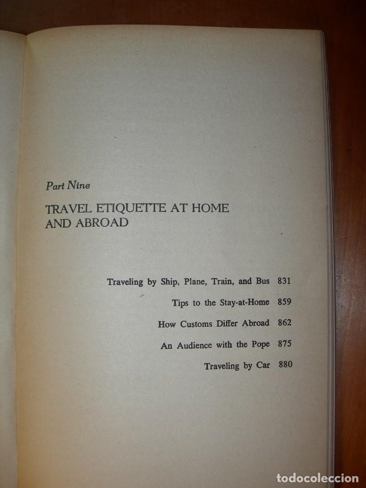 Libros: ETIQUETTE / AMY VANDERBILT&acute;S / INGL&Eacute;S - Foto 16