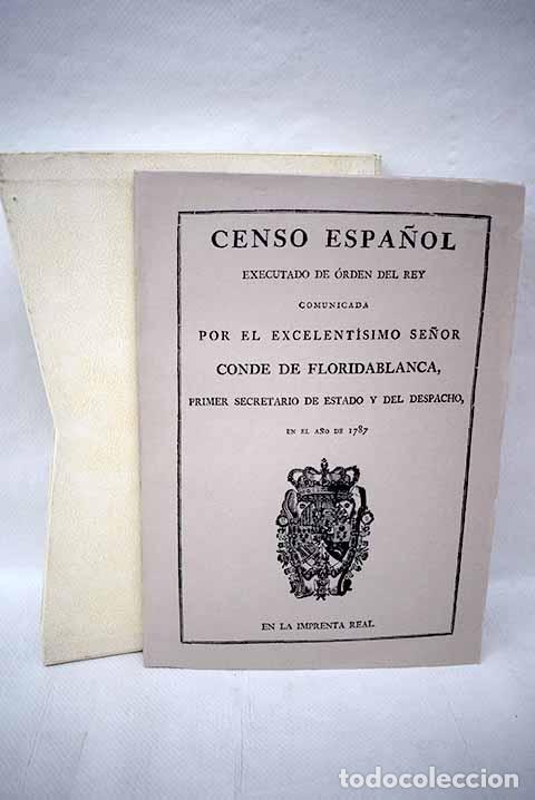 Libros: Censo espa&ntilde;ol executado de orden del Rey - Foto 1