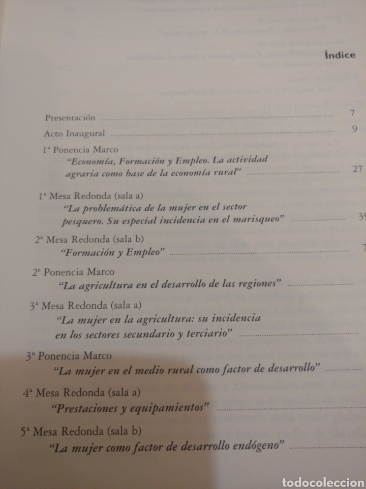 Libros: CONGRESO INTERNACIONAL MULLER E DESENVOLVEMENTO RURAL . XUNTA DE GALICIA. RELATORIOS E COMUNICACI&Oacute;N - Foto 2