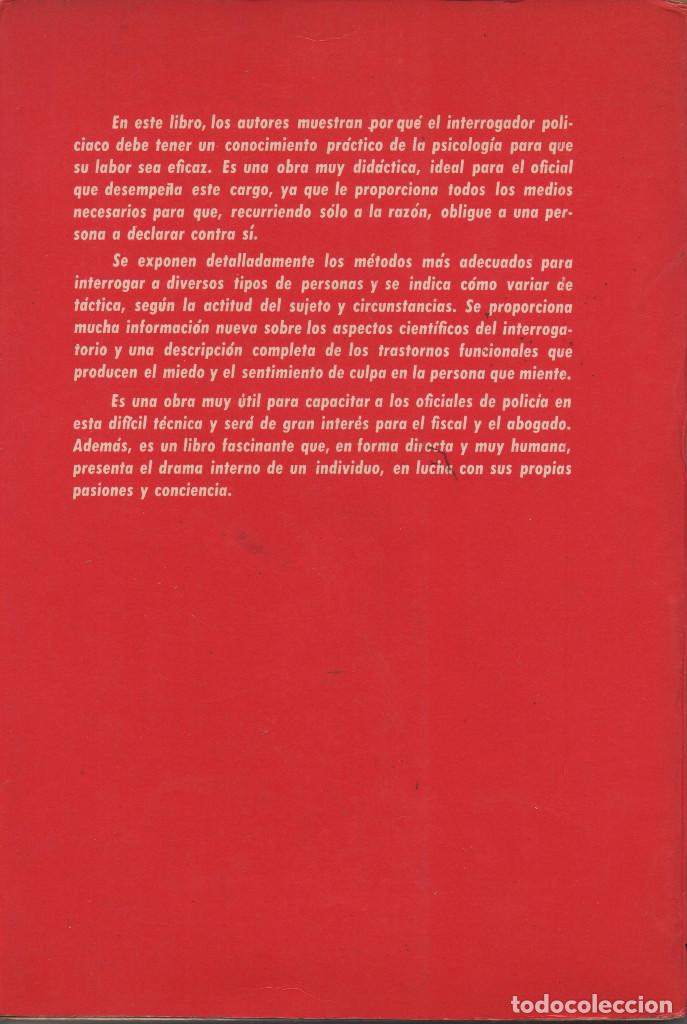 Libros: T&eacute;cnica del interrogatorio policiaco. VVAA. Limusa. 1976. - Foto 2