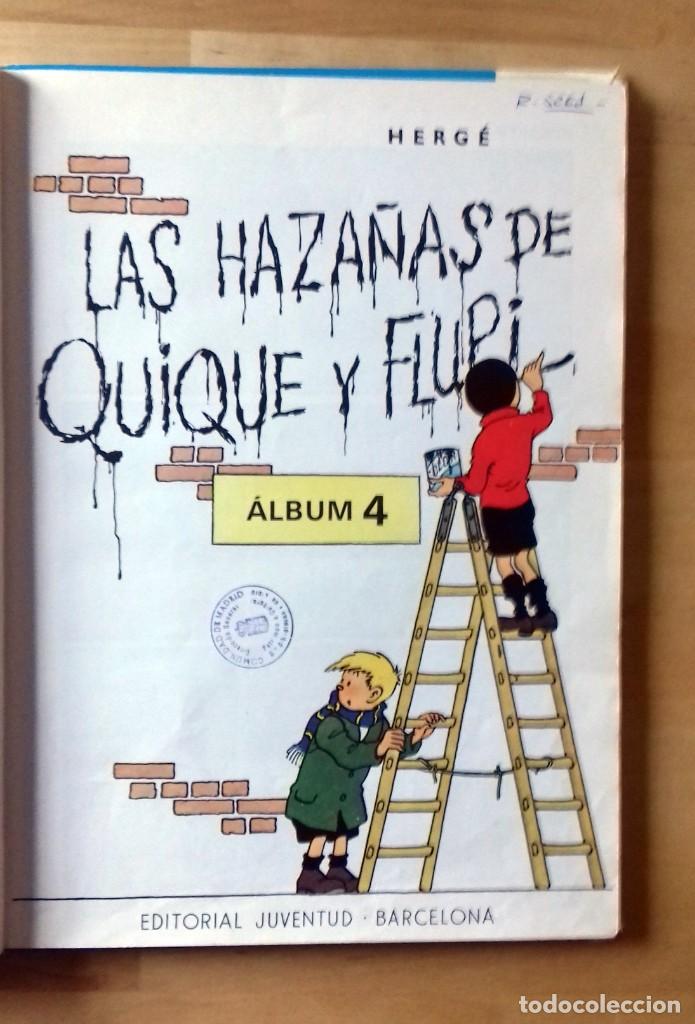 Libros: Herg&eacute; - LAS HAZA&Ntilde;AS DE QUIQUE Y FLUPI N&ordm; 4 - Foto 4