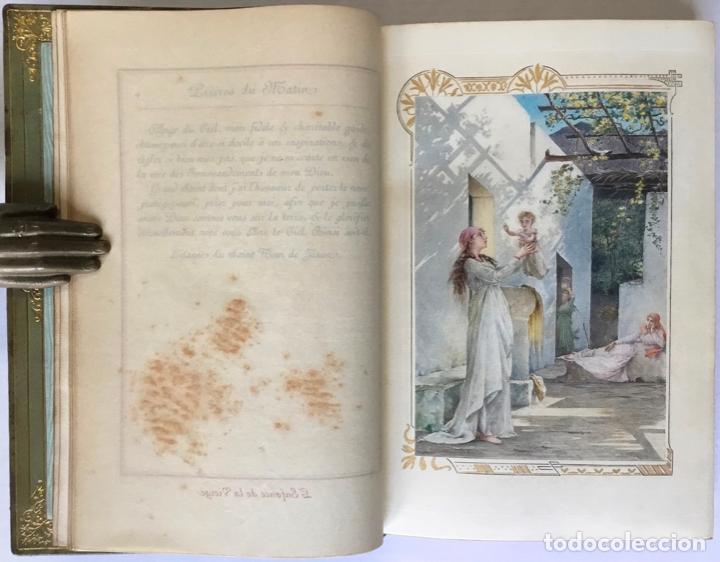 Libros: LES HEURES DE LA TR&Egrave;S-SAINTE VIERGE. 1895. Edici&oacute;n de 30 ejemplares - Foto 9