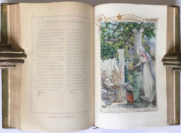 Libros: LES HEURES DE LA TR&Egrave;S-SAINTE VIERGE. 1895. Edici&oacute;n de 30 ejemplares - Foto 11