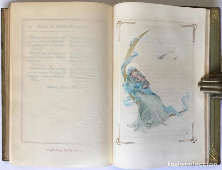 Libros: LES HEURES DE LA TR&Egrave;S-SAINTE VIERGE. 1895. Edici&oacute;n de 30 ejemplares - Foto 13