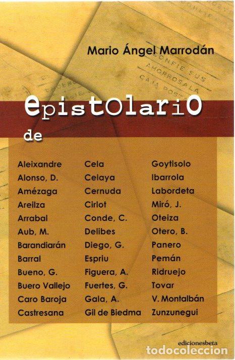 Libros: Epistolario de... - Marrod&aacute;n, Mario &Aacute;ngel - Foto 1
