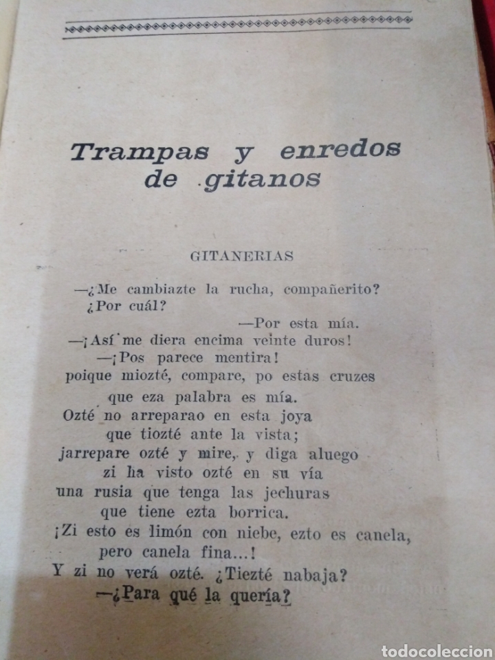 Libros: TRAMPAS Y ENREDOS DE GITANOS - ANONIMO - Foto 3