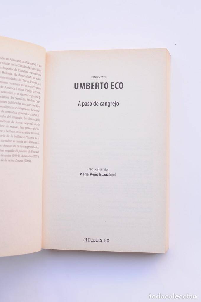 Libros: A paso de cangrejo - ECO, Umberto - Foto 2