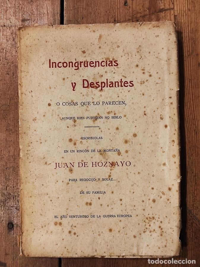 B&uuml;cher: Incongruencias y Desplantes o cosas que lo parecen, aunque bien pudieran no serlo. Escribiolas en un