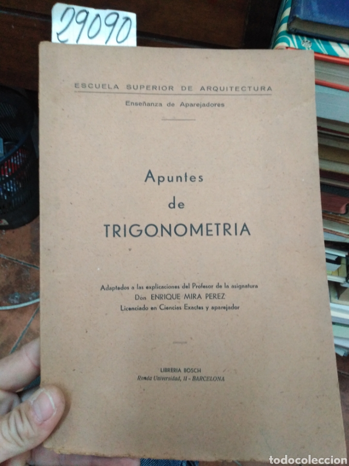 Libros: APUNTES DE TRIGONOMETRIA - MIRA PEREZ, Enrique - Foto 1