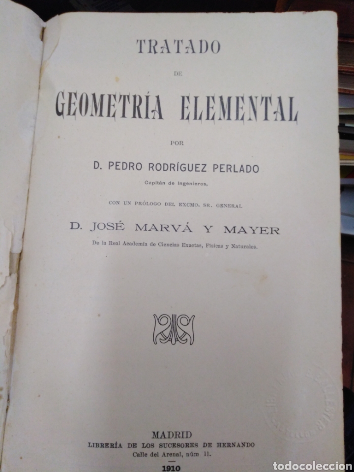 Libros: TRATADO DE GEOMETRIA ELEMENTAL - RODRIGUEZ PERLADO, Pedro - Foto 3
