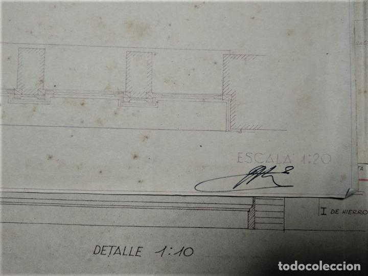 Libros: Planos para reformas del edificio del Banco de Santander, Paseo de Pereda, Santander. - Soler Jove - Foto 4