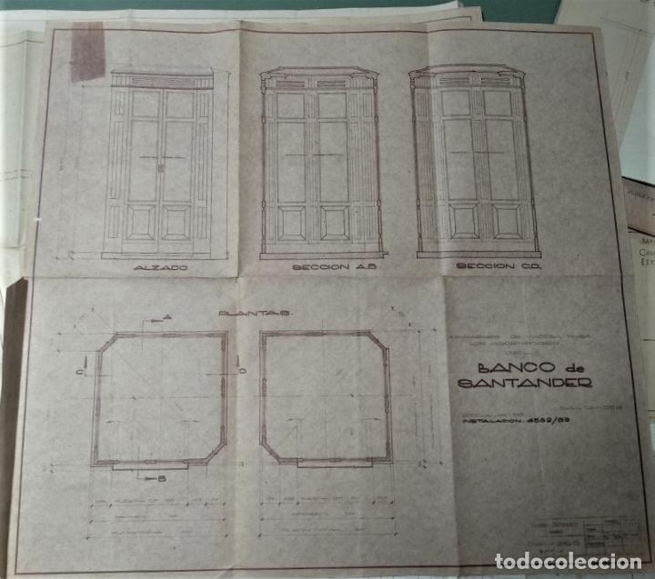Libros: Planos para reformas del edificio del Banco de Santander, Paseo de Pereda, Santander. - Soler Jove - Foto 5