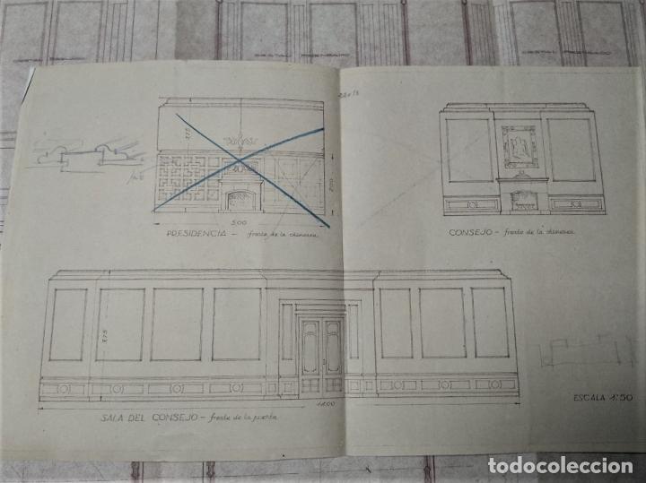 Libros: Planos para reformas del edificio del Banco de Santander, Paseo de Pereda, Santander. - Soler Jove - Foto 6