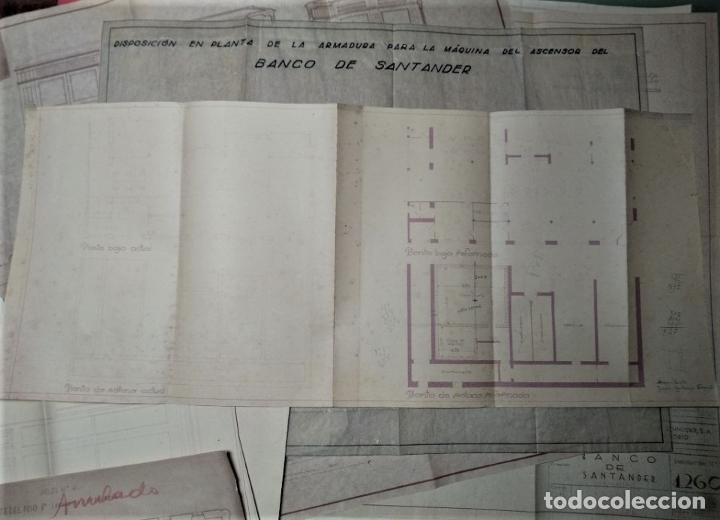 Libros: Planos para reformas del edificio del Banco de Santander, Paseo de Pereda, Santander. - Soler Jove - Foto 1