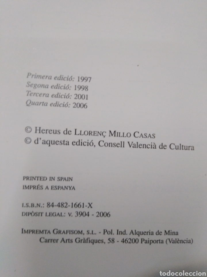 Libros: GASTRONOMIA VALENCIANA - MILLO CASAS, Lloren&ccedil; - Foto 5