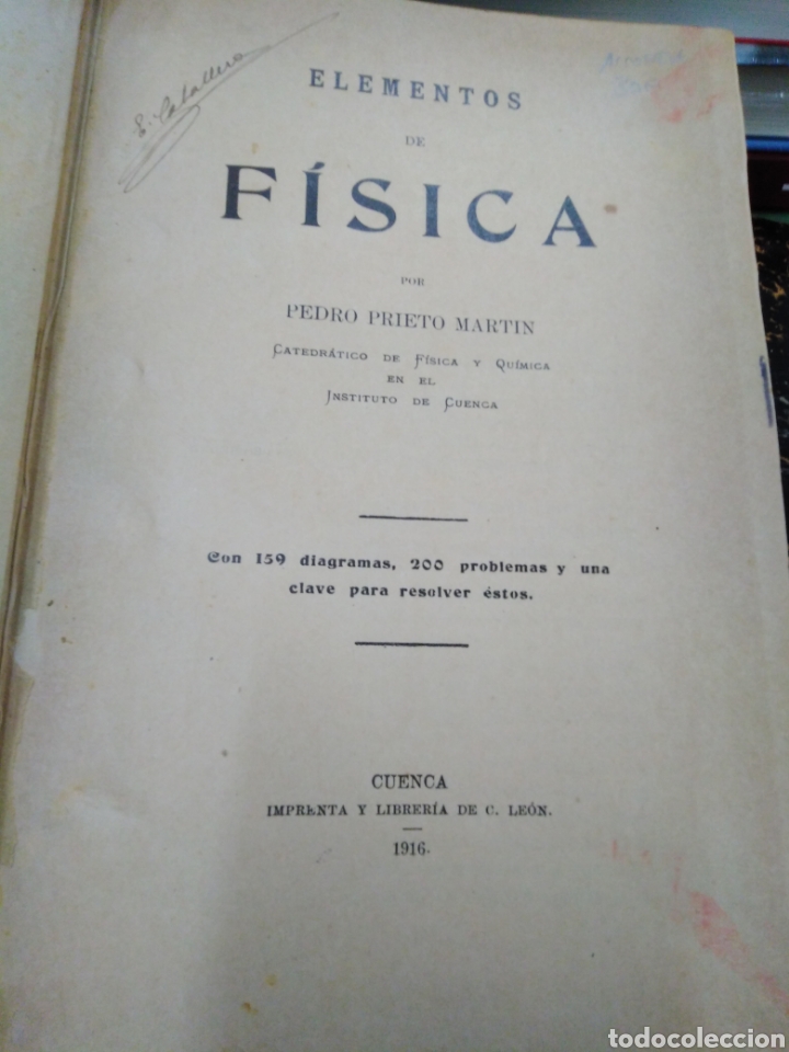 Libros: ELEMENTOS DE FISICA - PRIETO MARTIN, Pedro - Foto 1