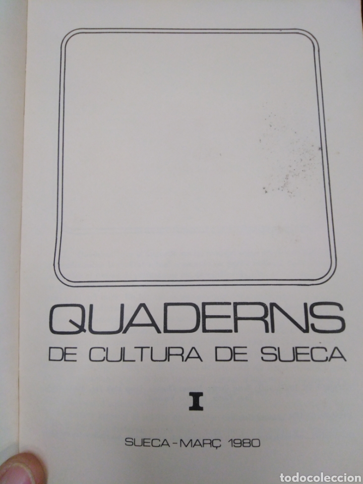 Libros: QUADERNS DE CULTURA DE SUECA. N&ordm; 1 - V.V A.A. - Foto 3