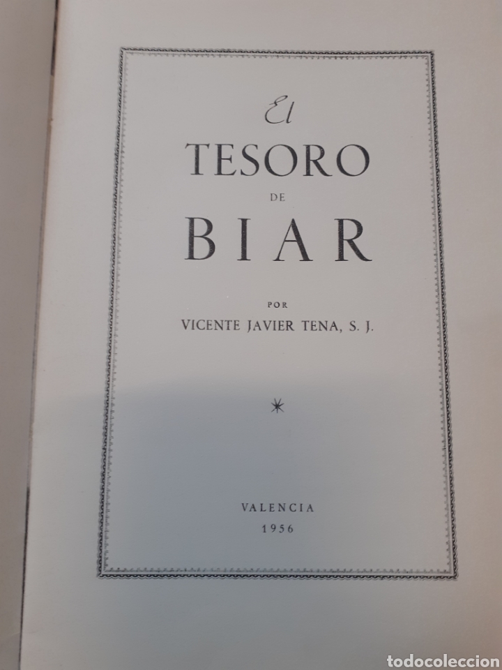 Libros: EL TESORO DE BIAR - TENA; Vte. J. S. J. - Foto 3