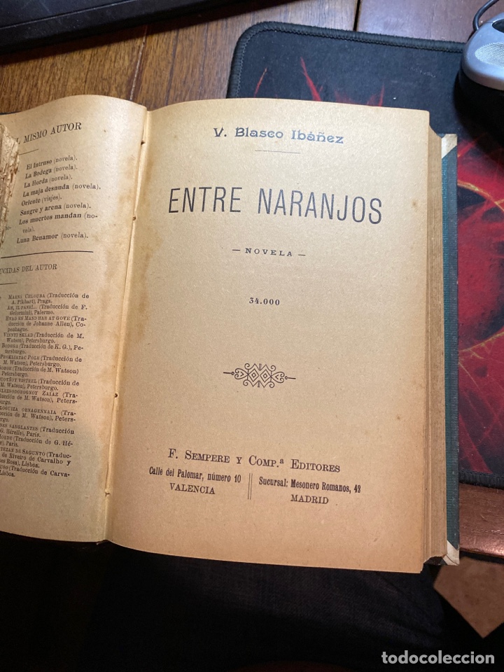 ENTRE NARANJOS, AÑO 1900 (Libros sin clasificar)