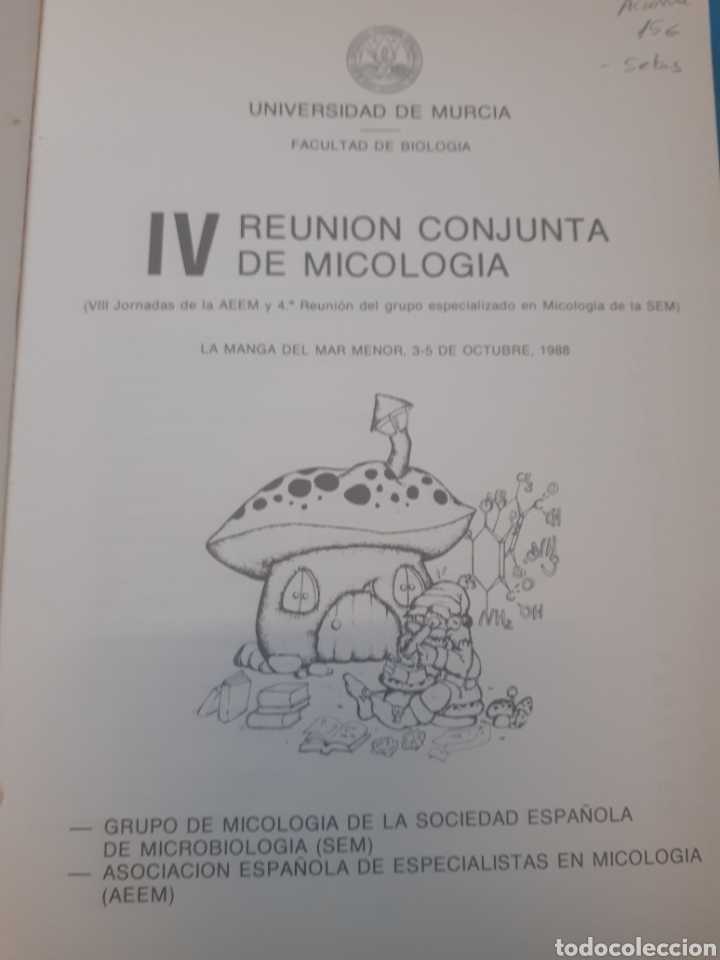 Libros: IV REUNION CONJUNTA DE MICOLOGIA - V.V. A. A - Foto 2