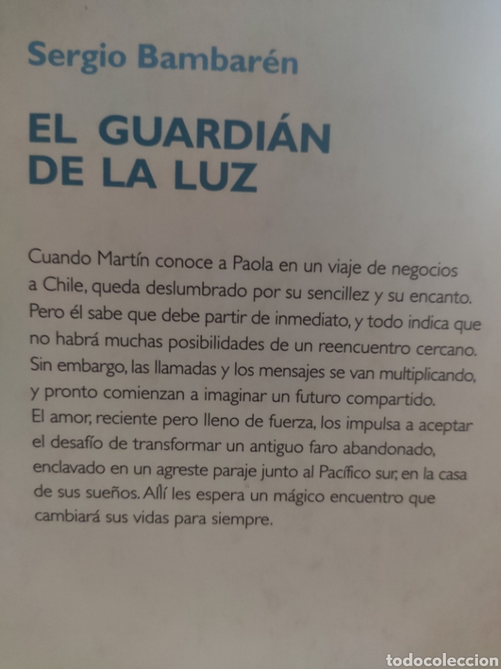 Libros: El Guardi&aacute;n de la Luz. Sergio Bambar&eacute;n. - Foto 2