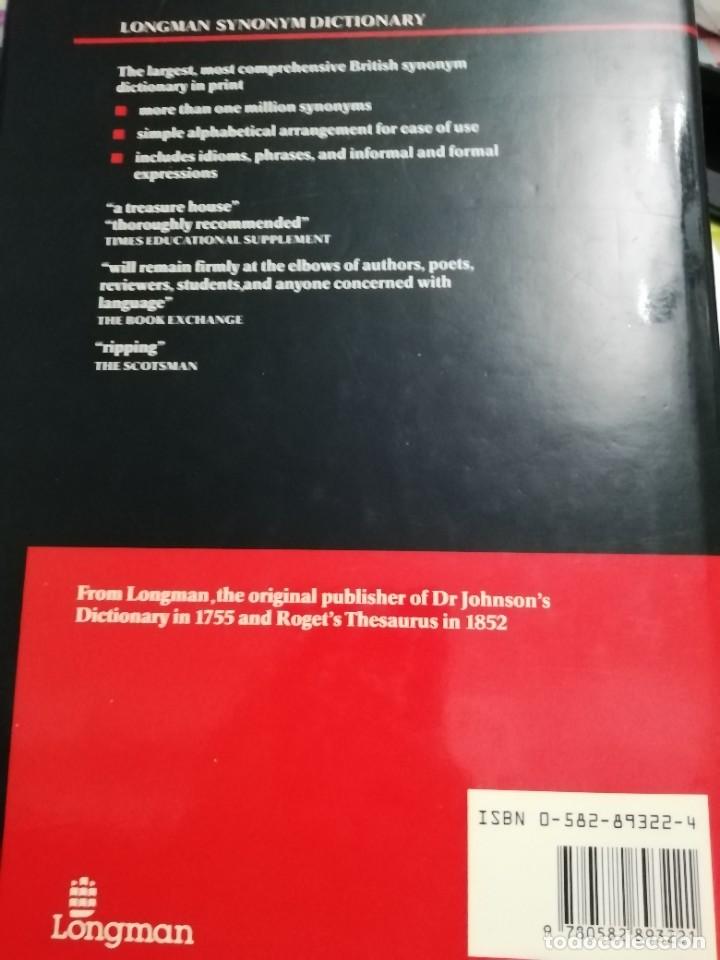 Libros: Longman. Synonym dictionary. Diccionario sin&oacute;nimos ingl&eacute;s 1986 - Foto 5