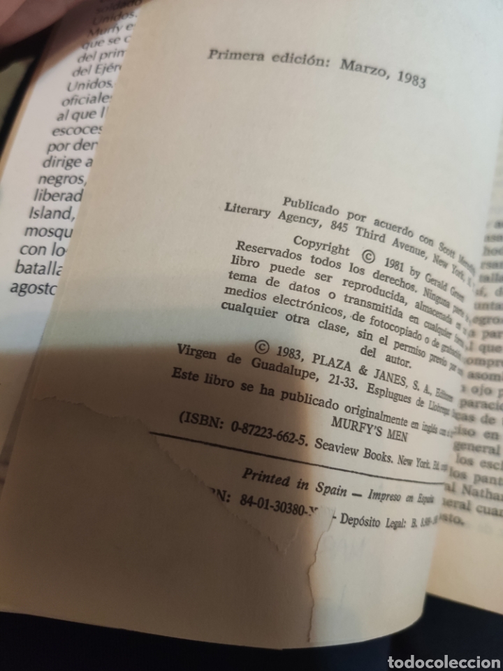 Libros: Los Hombres de Murfy. Gerald Green. - Foto 3