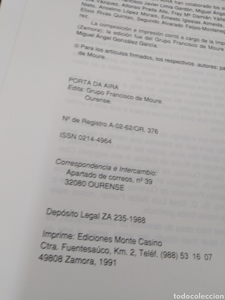 Libros: PORTA DA AIRA , n&ordm; 3 - REVISTA - Foto 3