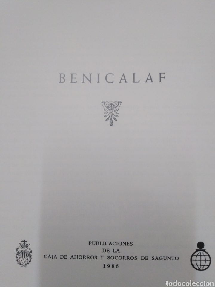 Libros: BENICALAF - LLUECA UBEDA, Emilio - Foto 2