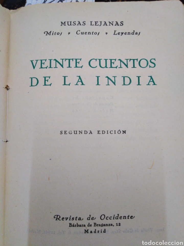 Libros: VEINTE CUENTOS DE LA INDIA - SELECCI&Oacute;N. - Foto 3