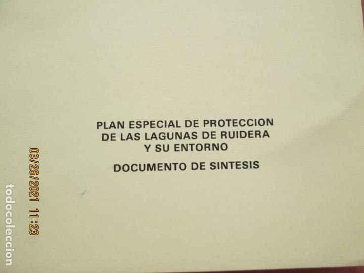 Libros: LAGUNAS DE RUIDERA - PLAN ESPECIAL DE PROTECCI&Oacute;N - DOCUMENTO DE SINTESIS1981 - MOPU. - Foto 6