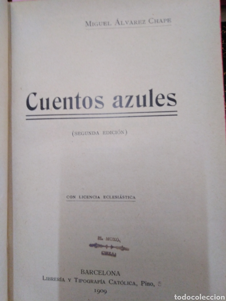 Libros: CUENTOS AZULES - ALVAREZ CHAPE, Miguel - Foto 4