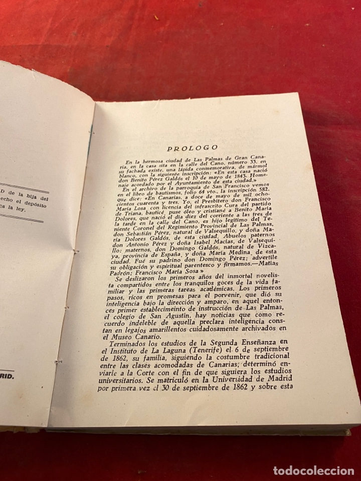 Libros: MEMORIAS BENITO PEREZ GALDOS 1843-1920 - Foto 2