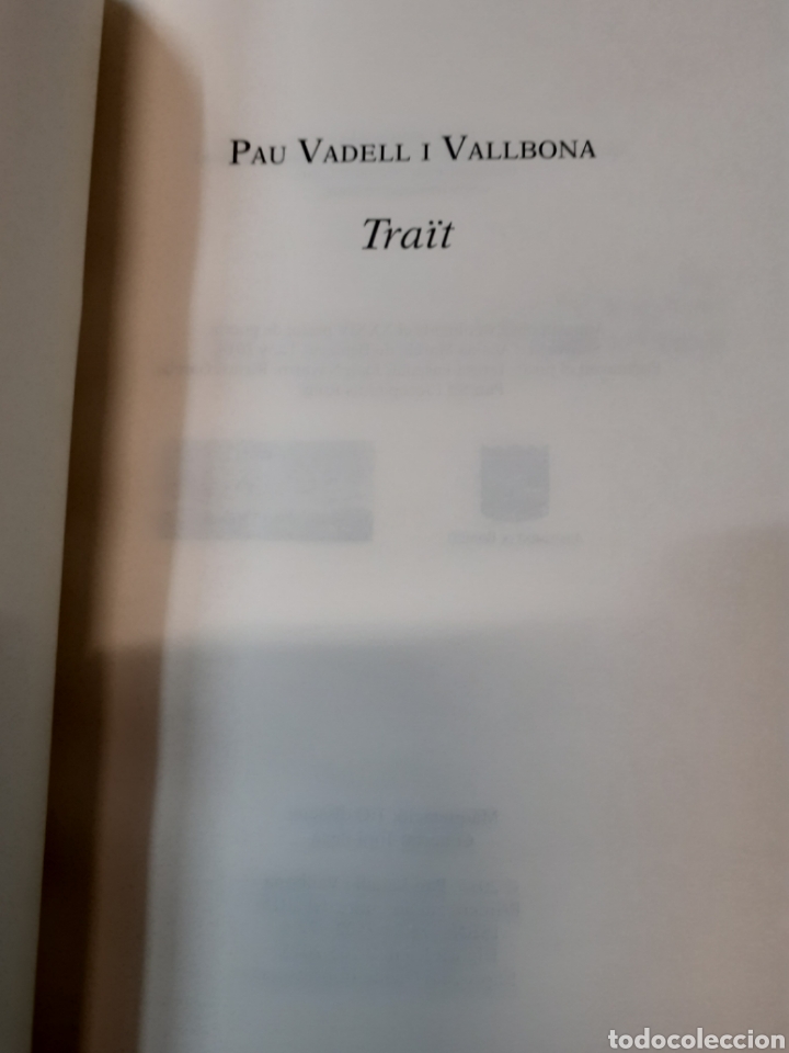 Libros: TRA&Iuml;T - VADELL I VALLBONA, Pau - Foto 2