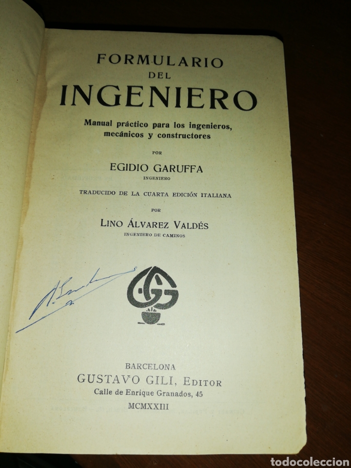 Libros: Formulario del ingeniero, EgidoGaruffa, Gustavo Gili editor - Foto 4