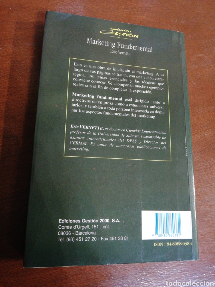 Libros: Marketing fundamental, Eric Vernette, edici&oacute;nes gesti&oacute;n 2000 S. A - Foto 2