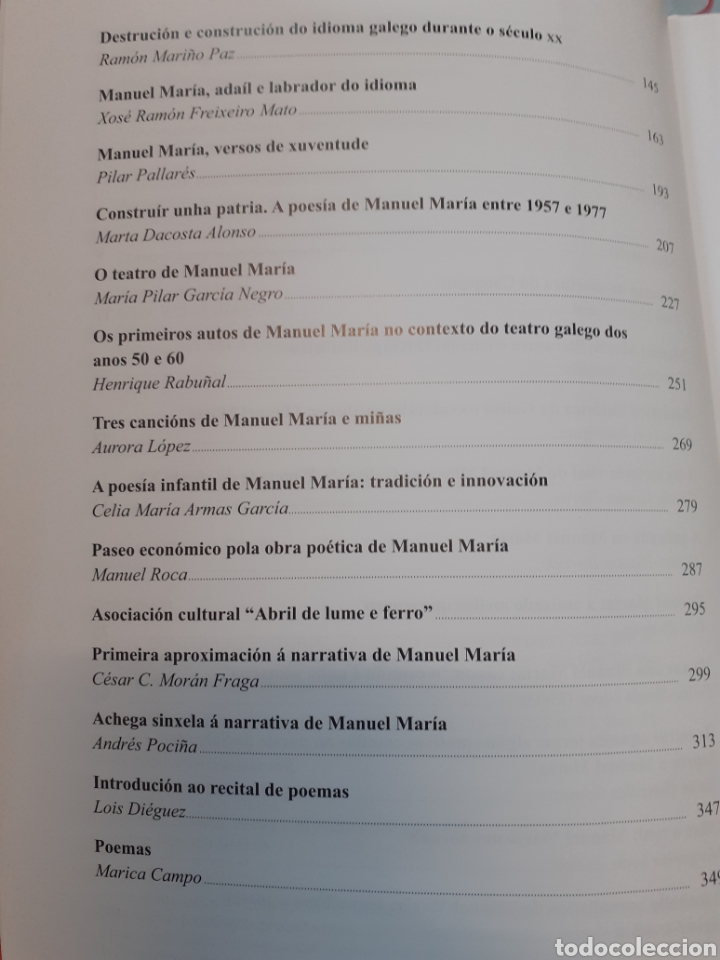 Libros: MANUEL MARIA: Literatura e Naci&oacute;n - V. V. A. A. - Foto 5