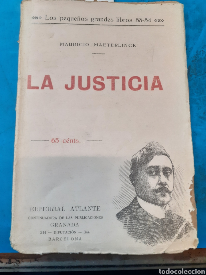 Libros: LA JUSTICIA - MAETERLINCK, Mauricio. - Foto 1