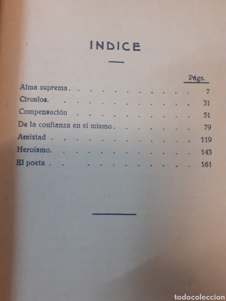 Libros: EL HOMBRE Y EL MUNDO - EMERSON - Foto 5