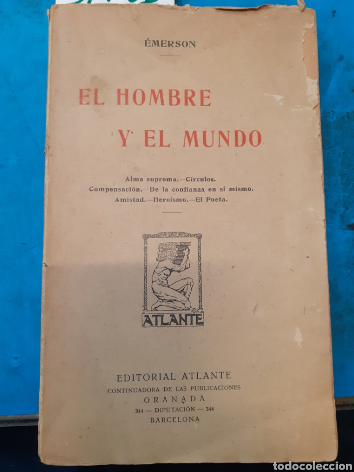 Libros: EL HOMBRE Y EL MUNDO - EMERSON - Foto 1