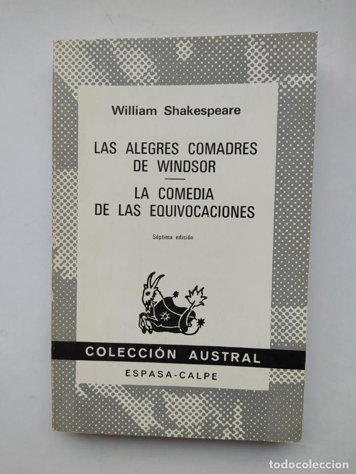 Libros: Las alegres comadres de Windsor; La comedia de las equivocaciones. - William Shakespeare. TDK519 - Foto 1