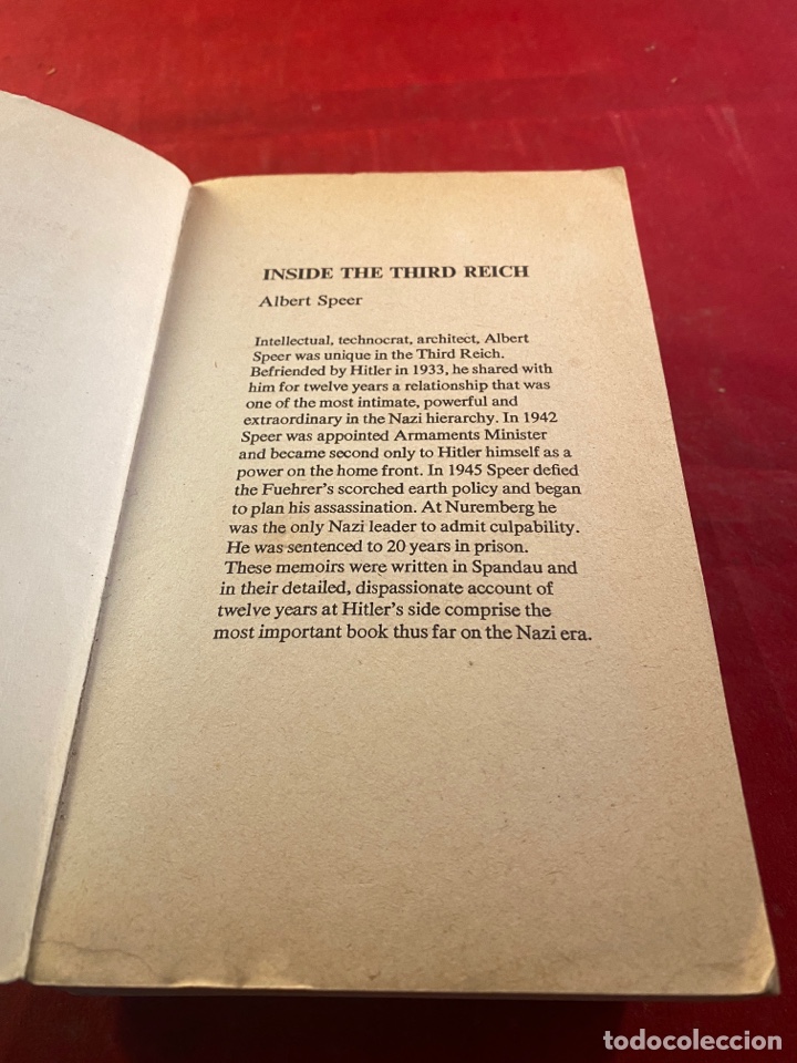 Libros: INSIDE THE THIRD REIGH - Foto 2