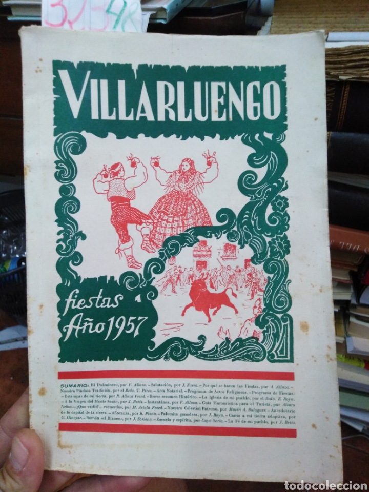 Libros: VILLARLUENGO. Programa Oficial 1957. Teruel - Foto 1