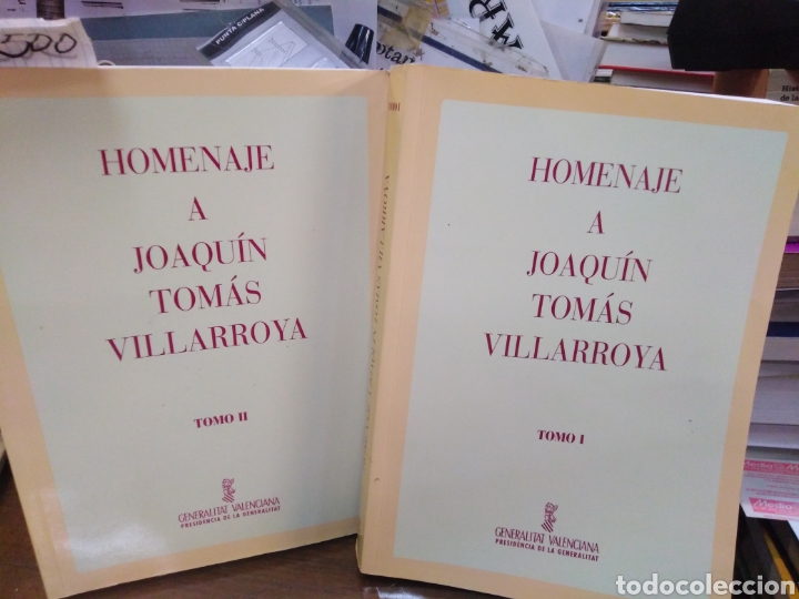 Libros: HOMENAJE A JOAQUIN TOMAS DE VILLARROYA. Los 2 tomos. Completo - Foto 1