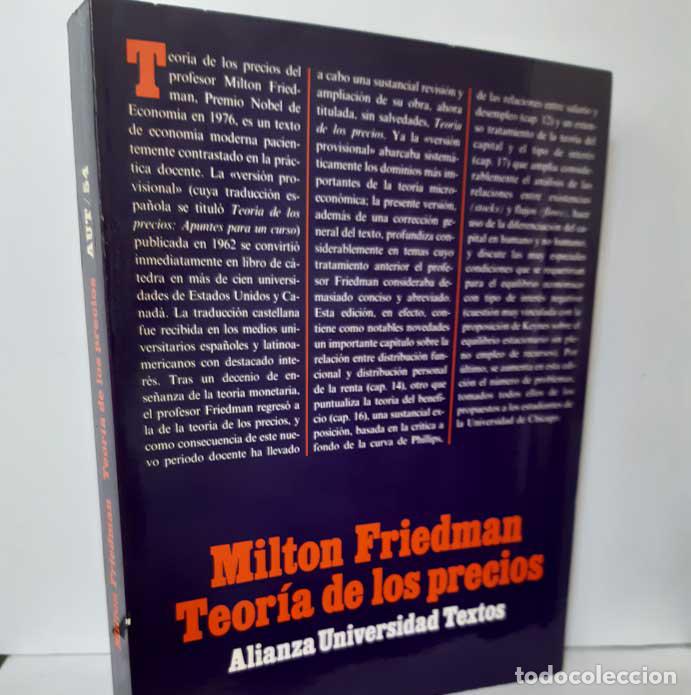 Libros: TEOR&Iacute;A DE LOS PRECIOS - FRIEDMAN, MILTON - Foto 1