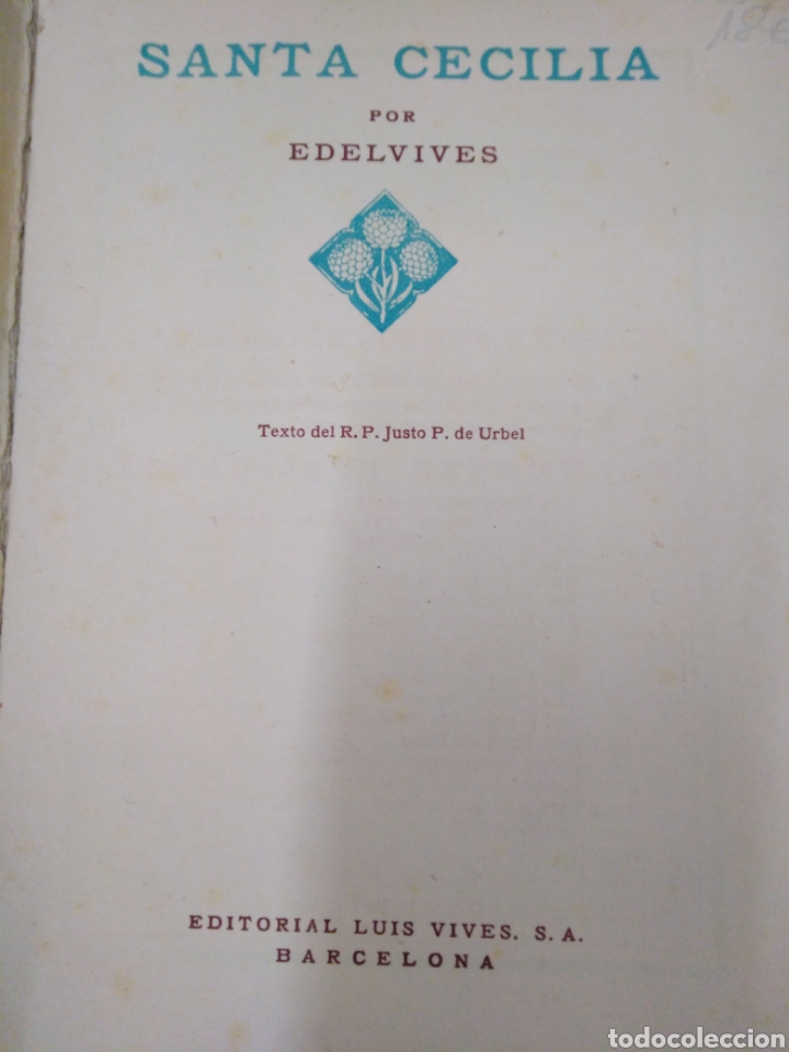 Libros: SANTA CECILIA - URBEL, R. P. Justo P. - Foto 3