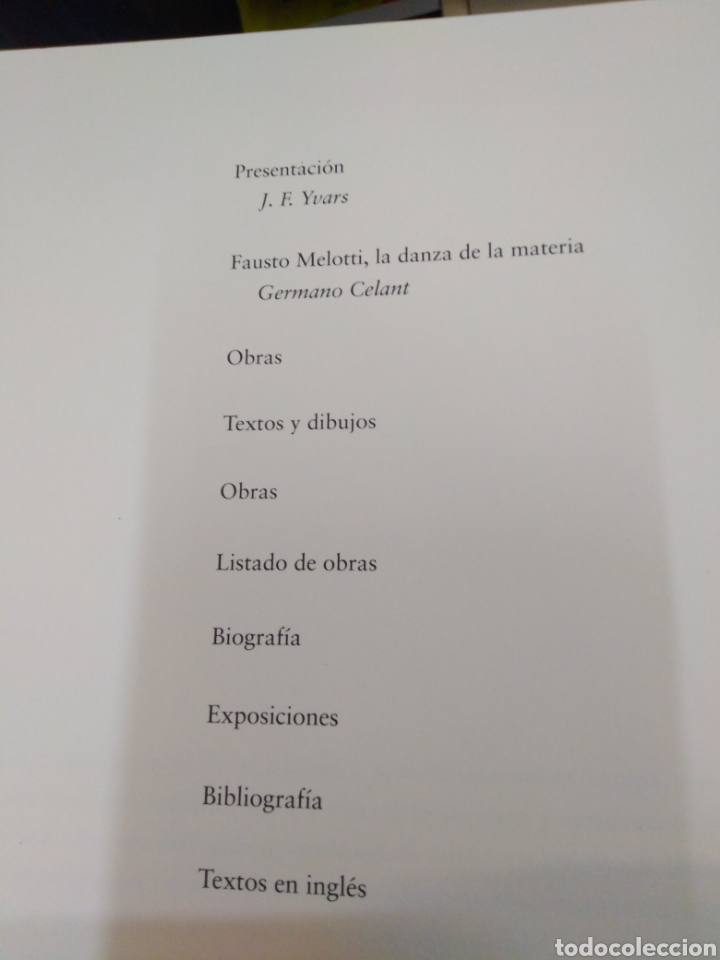 Libros: MELOTTI. IVAM - CELANT,Germano (Edici&oacute;n a cargo) - Foto 4
