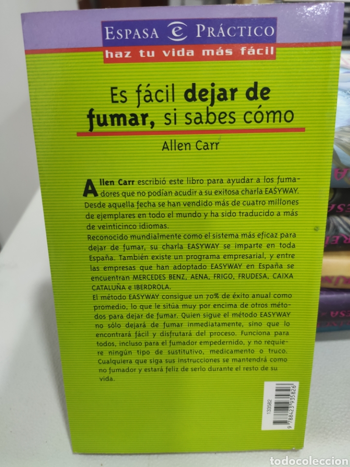 Libros: Es F&aacute;cil dejar de Fumar si sabes C&oacute;mo. Allen Carr - Foto 2