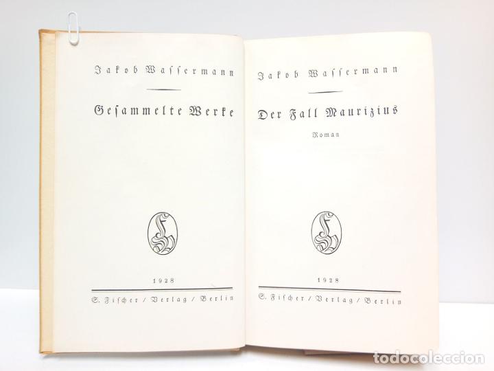 Libros: WASSERMANN, Jakob - Der Fall Maurizius. (Roman) - Foto 2